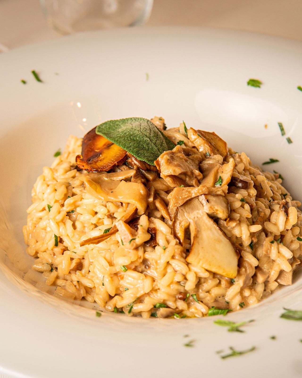 Risotto Carnaroli con funghi porcini